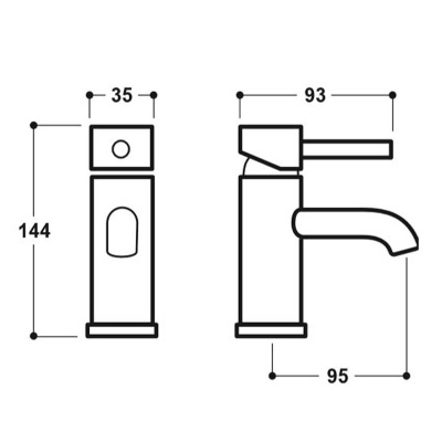 Studio G Mini Basin Mixer - Chrome